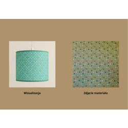 Walec dziecięcy do zwisu E27- gwiazdki-  30x25cmH + zawieś