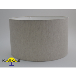 Abażur walec 50x30cmH - szary len -E27