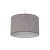 Walec do zwisu/ lampy stojącej E27- szary len- 40x24cmH