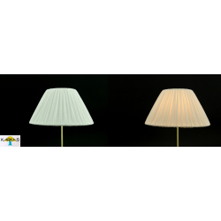 Abażur marszczony 36cm E27 do lampy stojącej