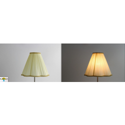 Stylowy abażur 25cm do małej lampki -nakładany na żarówkę