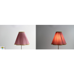 Stylowy abażur 25cm do małej lampki -nakładany na żarówkę