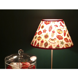 Abażur 30cm do lampki stojącej  E27- X-mas