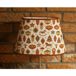 Abażur owal X-mas 30cm do lampki stojącej E27