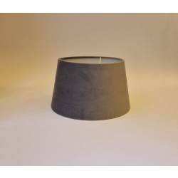 Abażur 25cm welur- szary -abażur do kinkietu lub lampki nocnej  E27