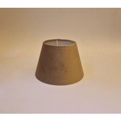 Abażur 20cm cappuccino welur - abażur do kinkietu lub lampki nocnej E27
