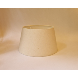 Abażur 30cm naturalny len- złamana biel - abażur do lampki stojącej E27