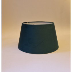 Abażur 30cm welur- butelkowa zieleń- abażur do małej lampy E27