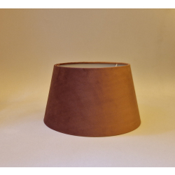 Abażur 30cm welur- pudrowy róż- abażur do małej lampy E27