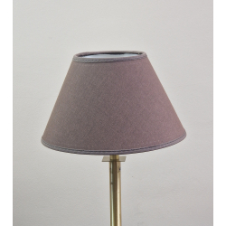 Abażur 25cm do lampki stojącej E27- brązowa bawełna