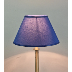 Abażur 25cm do lampki stojącej E27- niebieski atramentowy chintz