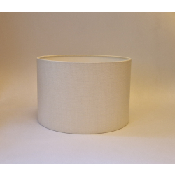 Abażur walec 30cm do lampy stojącej lub wiszącej E27- naturalny len- złamana biel