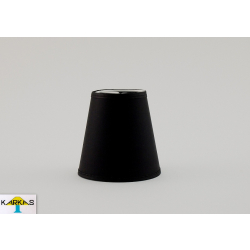 Abażur 11cm do kinkietu lub żyrandola - czarny chintz