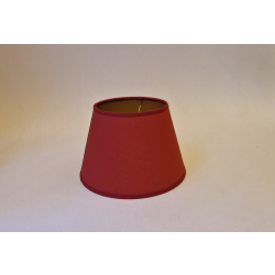 Abażur 20cm do małej lampki E27- bordowy ze złotym spodem