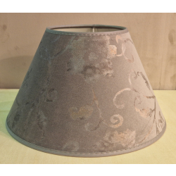 Abażur 25cm do lampki stojącej E27- szary welur