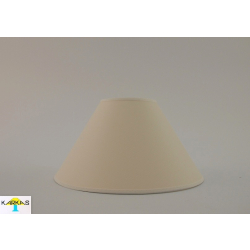 Abażur 25cm do lampki stojącej (na żarówkę), kremowy plastik