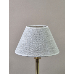 Abażur 25cm do lampki stojącej- juta złamana biel E27