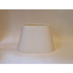 Abażur owal 25cm do lampki stojącej - lampki nocnej- kinkietu E27- biały chintz