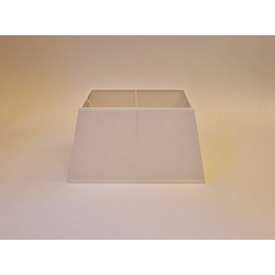 Abażur trapez 25/16cm - abażur do lampki nocnej E27 - biały chintz