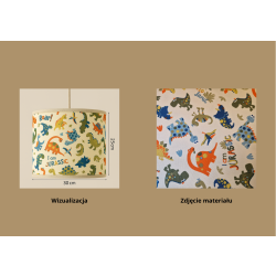 Walec dziecięcy do zwisu E27- 30x25cmH + zawieś