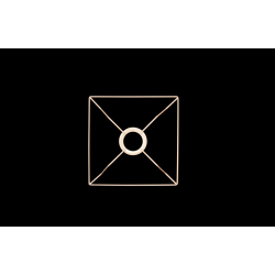 Stelaż do abażuru- 20cm kwadrat -bok 20cm komplet z ramką - E27