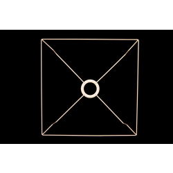 Stelaż do abażuru- 28cm kwadrat -bok 28cm komplet z ramką - E27