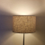Abażur walec 25cm do lampy stojącej lub wiszącej E27- naturalny len- szary