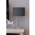 Abażur owal 35cm - abażur do lampki stojącej E27 - naturalny len - antracyt