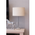 Abażur owal 30cm - abażur do lampki stojącej E27-  naturalny len - złamana biel