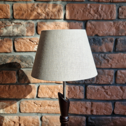 Abażur 20cm naturalny len - abażur do kinkietu lub lampki nocnej E27