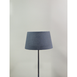 Abażur 25cm naturalny len- antracyt- abażur do kinkietu lub małej lampki E27