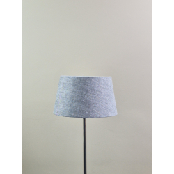Abażur 25cm naturalny len- szary - abażur do kinkietu lub lampki nocnej E27