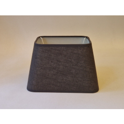 Abażur trapez 21/14,5cm - abażur do lampki nocnej E27 - antracytowy len