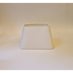 Abażur trapez 21/14,5cm - abażur do lampki nocnej E27- biały chintz