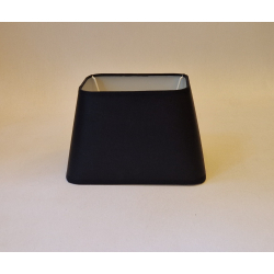 Abażur trapez 21/14,5cm - abażur do lampki nocnej E27- czarny chintz