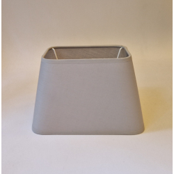 Abażur trapez 21/14,5cm - abażur do lampki nocnej E27- szara bawełna