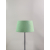 Abażur 25cm naturalny len- zielony- abażur do kinkietu lub lampki nocnej E27