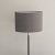 Abażur owal 35cm - abażur do lampki stojącej E27 - naturalny len - antracyt